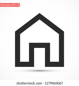 house vector icon 10 eps