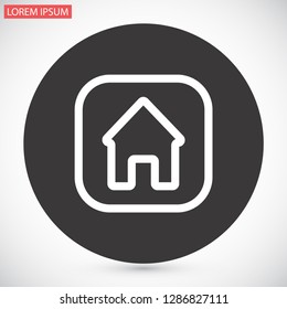 house vector icon 10 eps
