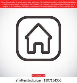 house vector icon 10 eps