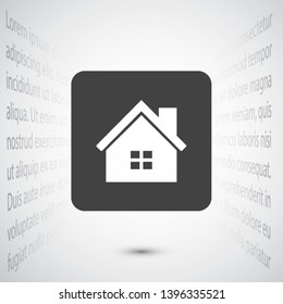 house vector icon 10 eps , Lorem ipsum Flat design