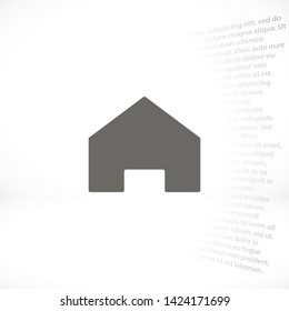 house vector icon 10 eps , Lorem ipsum Flat design