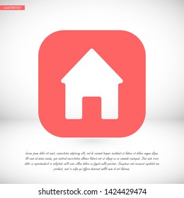 house vector icon 10 eps , Lorem ipsum Flat design