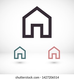 house vector icon 10 eps , Lorem ipsum Flat design
