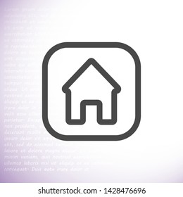house vector icon 10 eps , Lorem ipsum Flat design