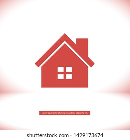 house vector icon 10 eps , Lorem ipsum Flat design