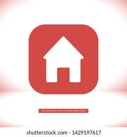 house vector icon 10 eps , Lorem ipsum Flat design