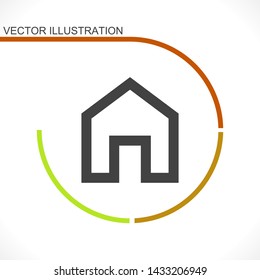 house vector icon 10 eps , Lorem ipsum Flat design