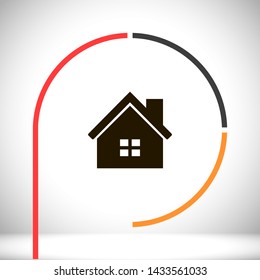 house vector icon 10 eps , Lorem ipsum Flat design