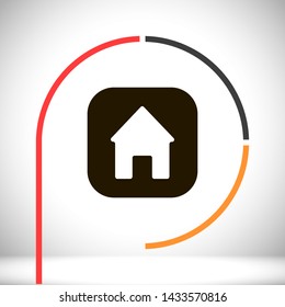 house vector icon 10 eps , Lorem ipsum Flat design