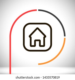house vector icon 10 eps , Lorem ipsum Flat design