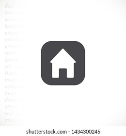 house vector icon 10 eps , Lorem ipsum Flat design