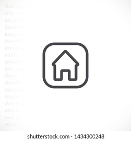 house vector icon 10 eps , Lorem ipsum Flat design