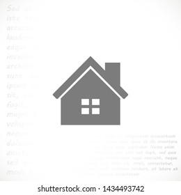 house vector icon 10 eps , Lorem ipsum Flat design