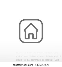 house vector icon 10 eps , Lorem ipsum Flat design