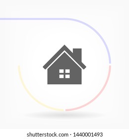 house vector icon 10 eps , Lorem ipsum Flat design