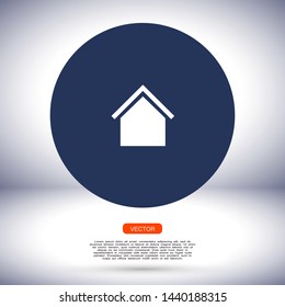 HOUSE vector icon 10 eps , Lorem ipsum flat design