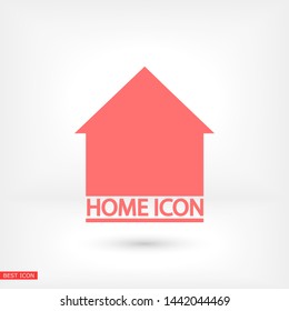 HOUSE vector icon 10 eps , Lorem ipsum flat design