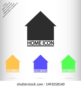 HOUSE vector icon 10 eps , Lorem ipsum flat design