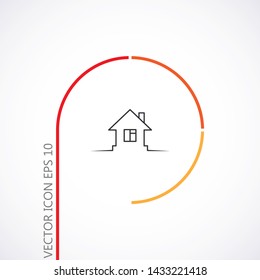 House Vector icon . 