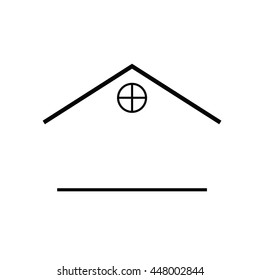 House. Vector icon.