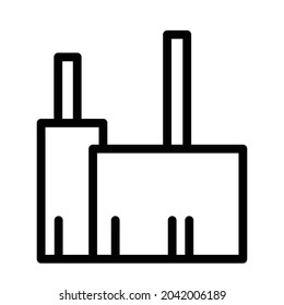 House vector icon. Building silhouette black outline symbol. Isolated vector illustration. Trendy style design.