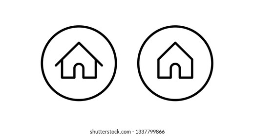 House vector icon buttons