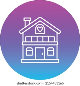 Icono del vector de la casa. Se puede usar para imprimir, móviles y aplicaciones web.