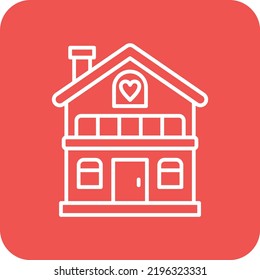 Icono del vector de la casa. Se puede usar para imprimir, móviles y aplicaciones web.