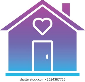 Haus, Vektorsymbol. Kann für Druck-, Mobil- und Web-Anwendungen verwendet werden.