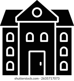 Haus, Vektorsymbol. Kann für Druck-, Mobil- und Web-Anwendungen verwendet werden.