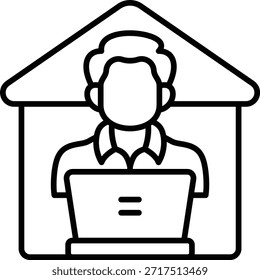 Icono de Vector de la casa. Se puede utilizar para aplicaciones de impresión, móviles y de Web.