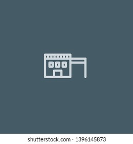 House vector icon. House concept stroke symbol design. Thin graphic elements vector illustration, outline pattern for your web site design, logo, UI. EPS 10.