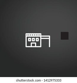 House vector icon. House concept stroke symbol design. Thin graphic elements vector illustration, outline pattern for your web site design, logo, UI. EPS 10.