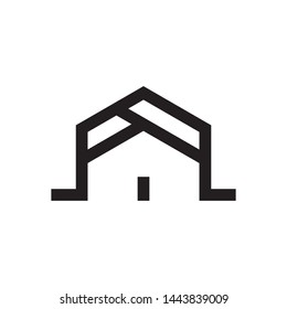 House vector icon design, minimal home logo