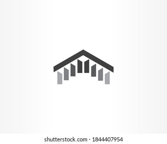 Plantilla de diseño de iconos de vectores de casa
