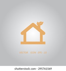 House vector icon. Eco sign.