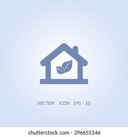 House vector icon. Eco sign.