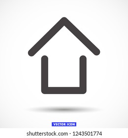 house vector icon eps10