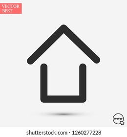 house vector icon eps10