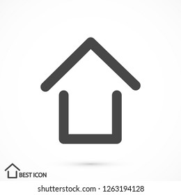 house vector icon eps10