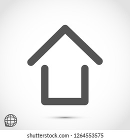 house vector icon eps10