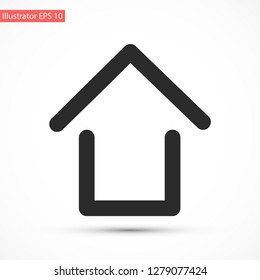 house vector icon eps10