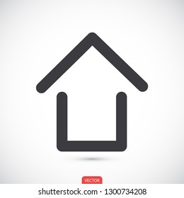 house vector icon eps10
