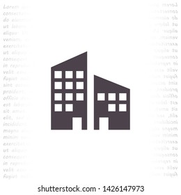 house vector icon eps10 , Lorem ipsum Flat design