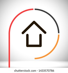 house vector icon eps10 , Lorem ipsum Flat design