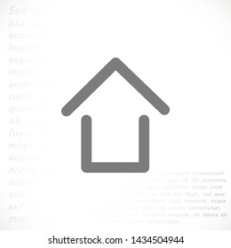 house vector icon eps10 , Lorem ipsum Flat design
