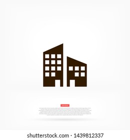 house vector icon eps10 , Lorem ipsum Flat design