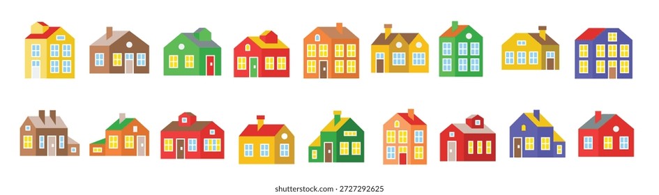 Icono del Vector de la casa, pixel plano del diseño perfecto