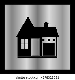House vector icon. Flat design style