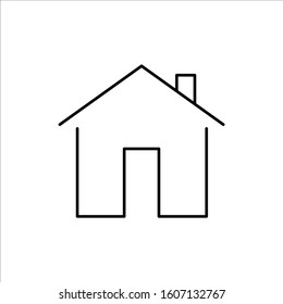 House vector icon. Home flat sign design. House symbol pictogram. Home icon